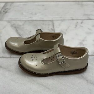 FootMates Gold T-Bar Dress Shoes